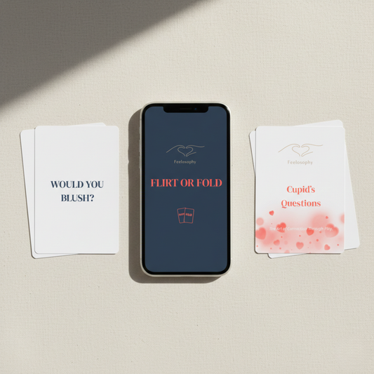 Date Night Spark Decks displayed on a bege background